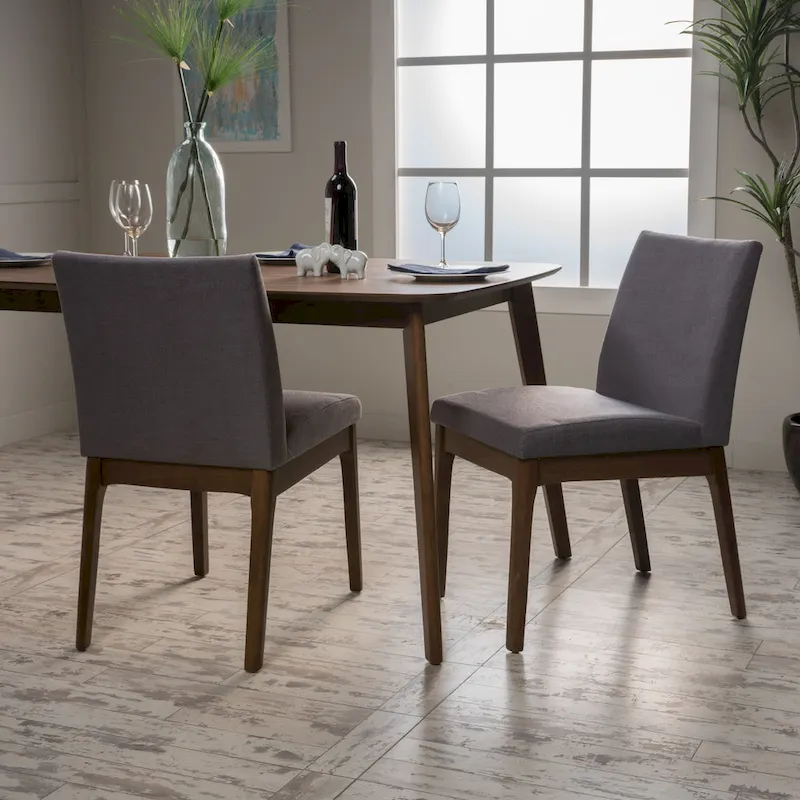 Upholstered Dining Chairs - Set of 2 - Contemporary Style