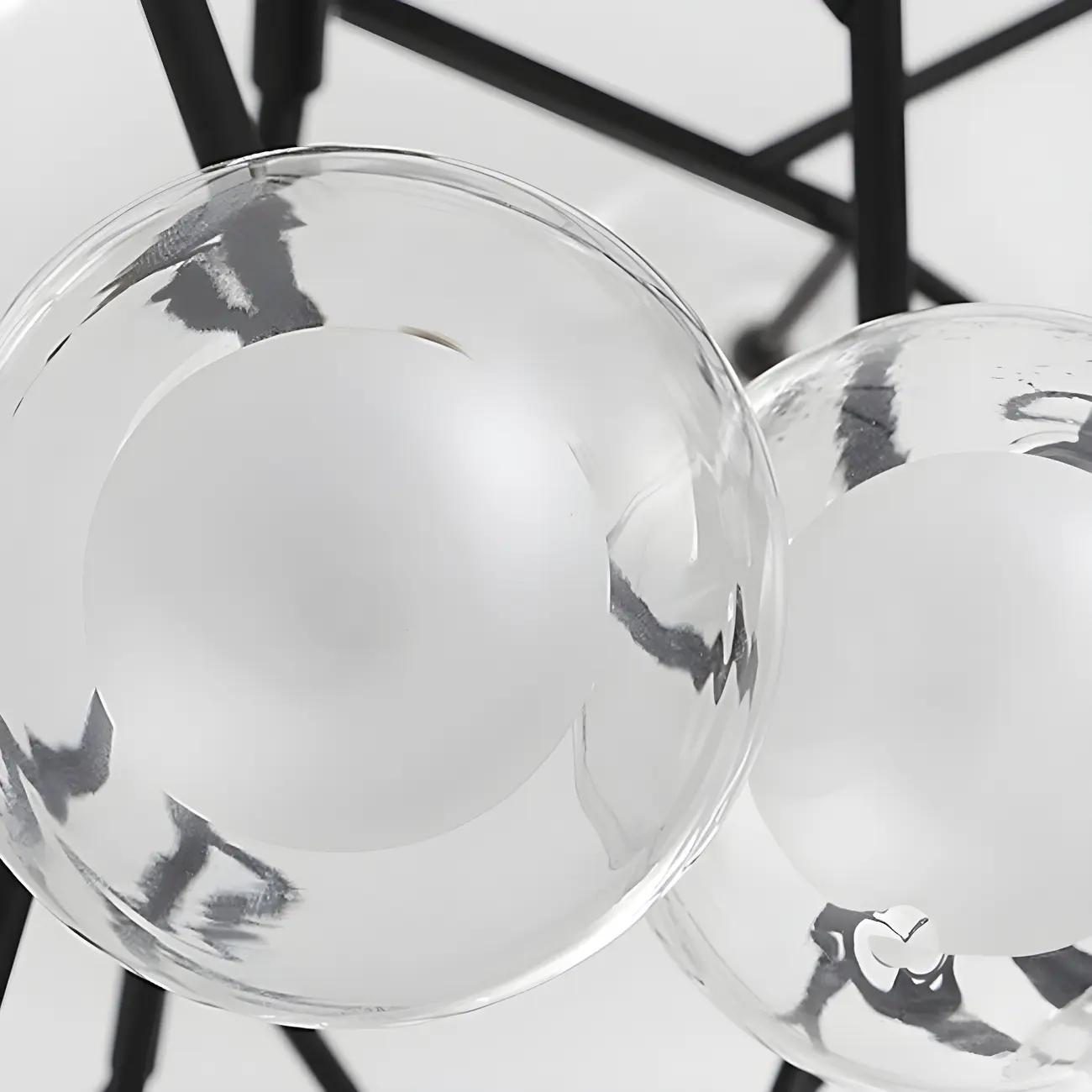 Adjustable Modern Globe Glass Sputnik Chandelier