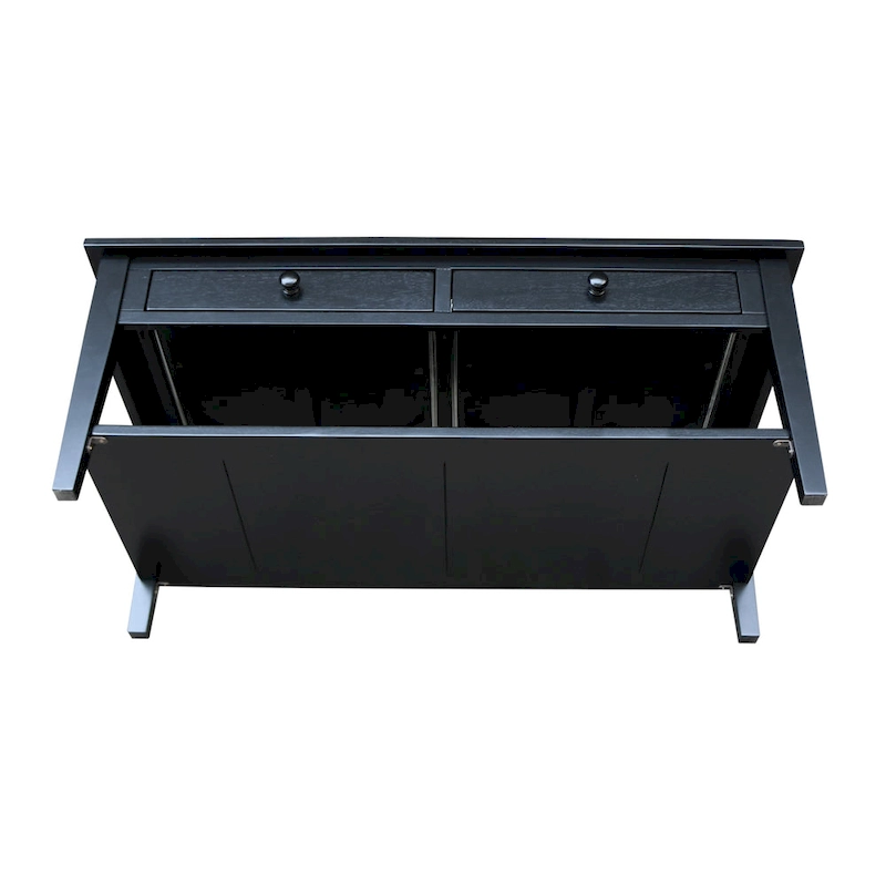 Spencer Solid Parawood Coffee Table - 48 in. W x 24 in. D x 19 in. H