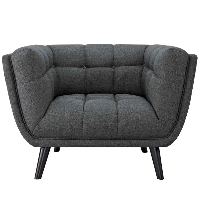 2-Piece Upholstered Fabric Sofa and Armchair Set