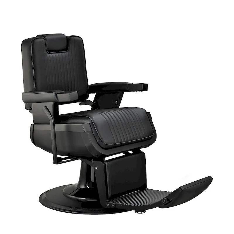 Heavy Duty Barber Chair Reclining Barbershop Styling Chair, Black
