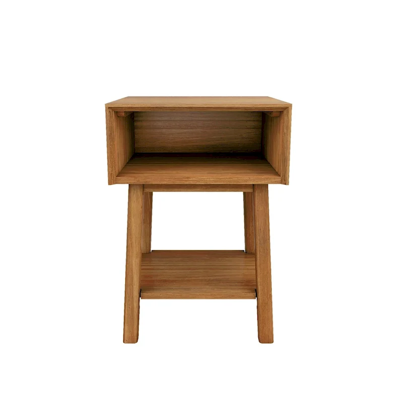 Plank and Beam Mid-Century Modern Cubby Nightstand