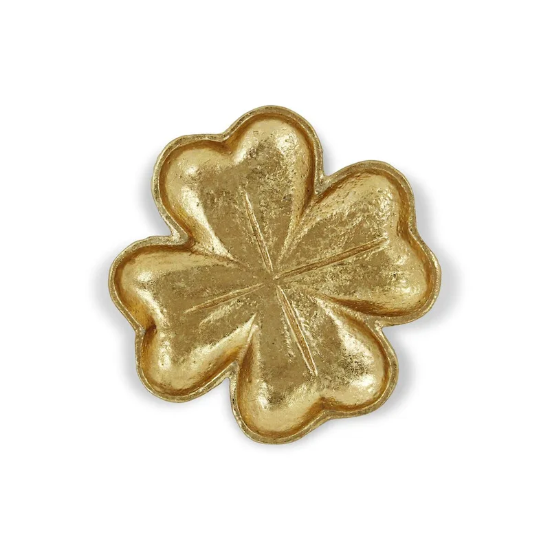 Isano Golden Cast Iron Four Leaf Clover