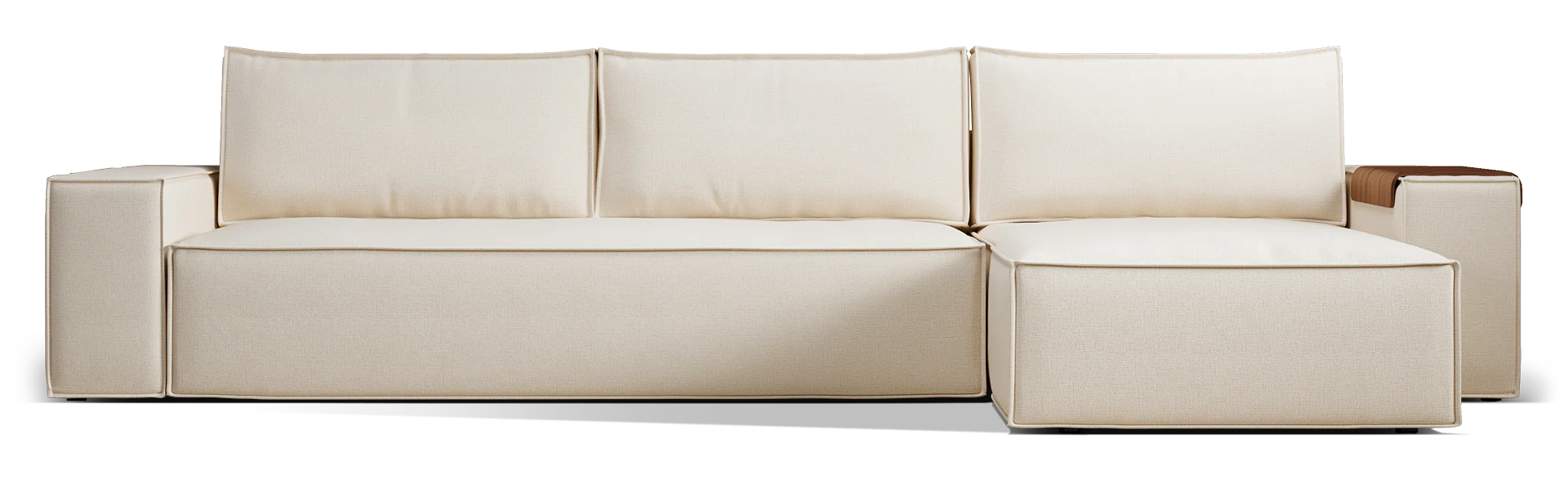 Newilla Wide Arms Sectional Sofa Bed