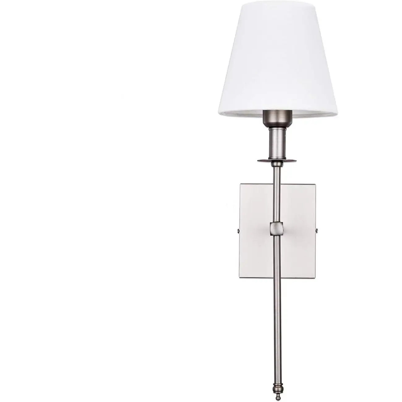 Modern Fabric LED Bath Vanity Light with Wall Mount Design