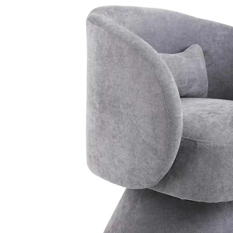 Upholstered Swivel Armchair (Set of 2)
