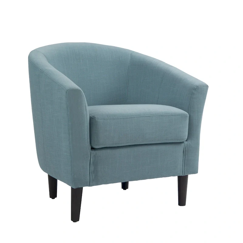 Linen Barrel Accent Chairs - Beige/Blue/Grey/Khaki/Light Grey, Modern Design