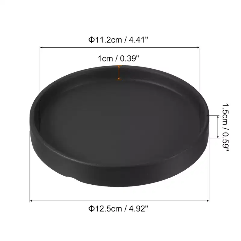 Unique Bargains Indoor Outdoor Glazed Ceramic Round Plant Pot Saucer 1 Pc