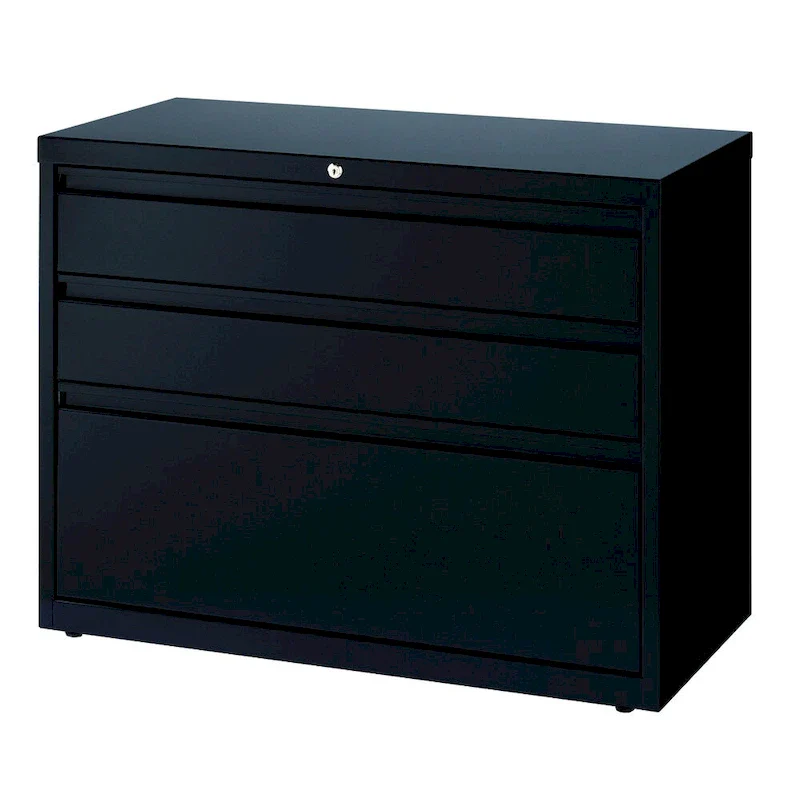 Black 3-Drawer Lateral File Cabinet - 36