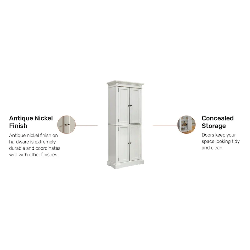 Americana Off-White Pantry, 72 H