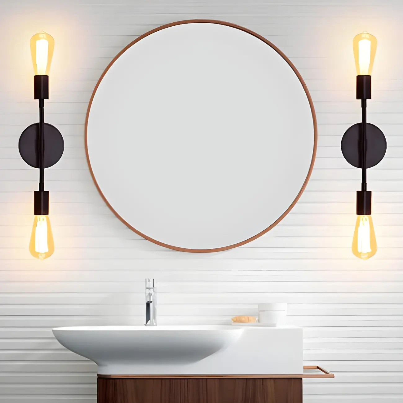 Modern Gold Up Down Bathroom Vanity Light