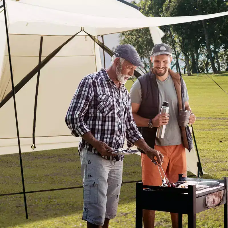 Costway Screen Dome Camping Tent for 6-8 People with 4-Side Mesh Walls Carrying Bag