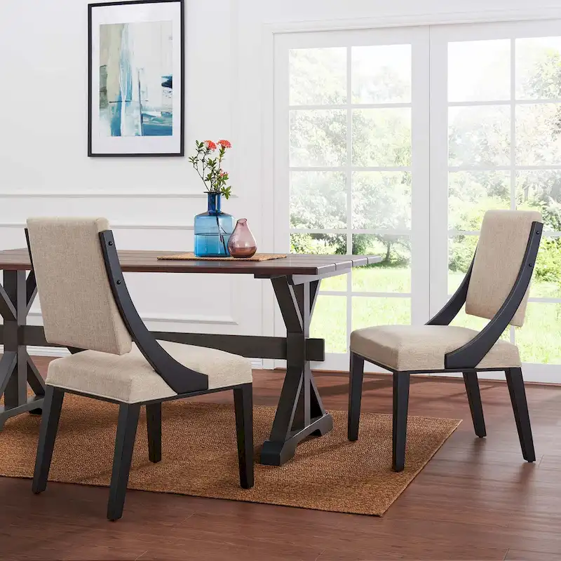 Upholstered Fabric Dining Chairs