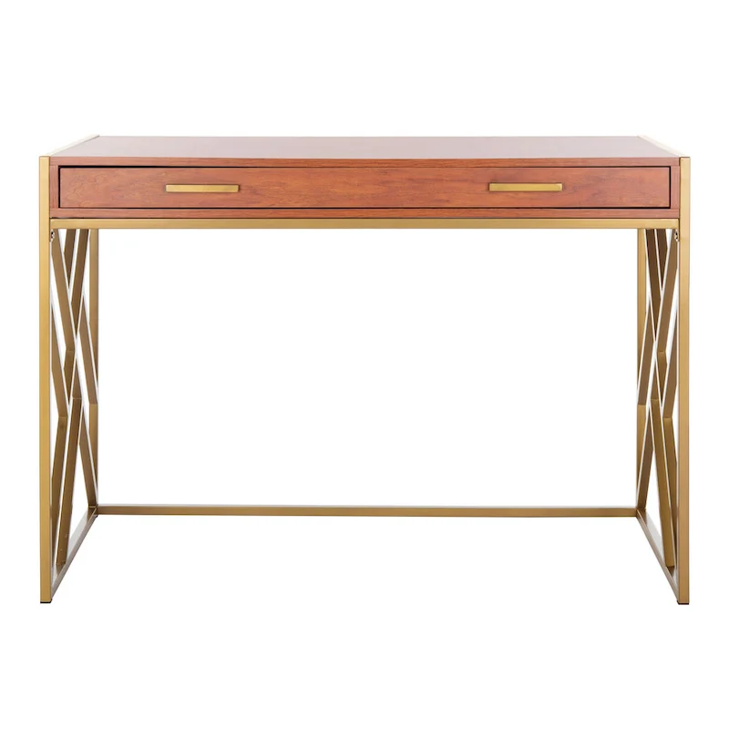 SAFAVIEH Manila Modern Dual-Tone 1-Drawer Desk