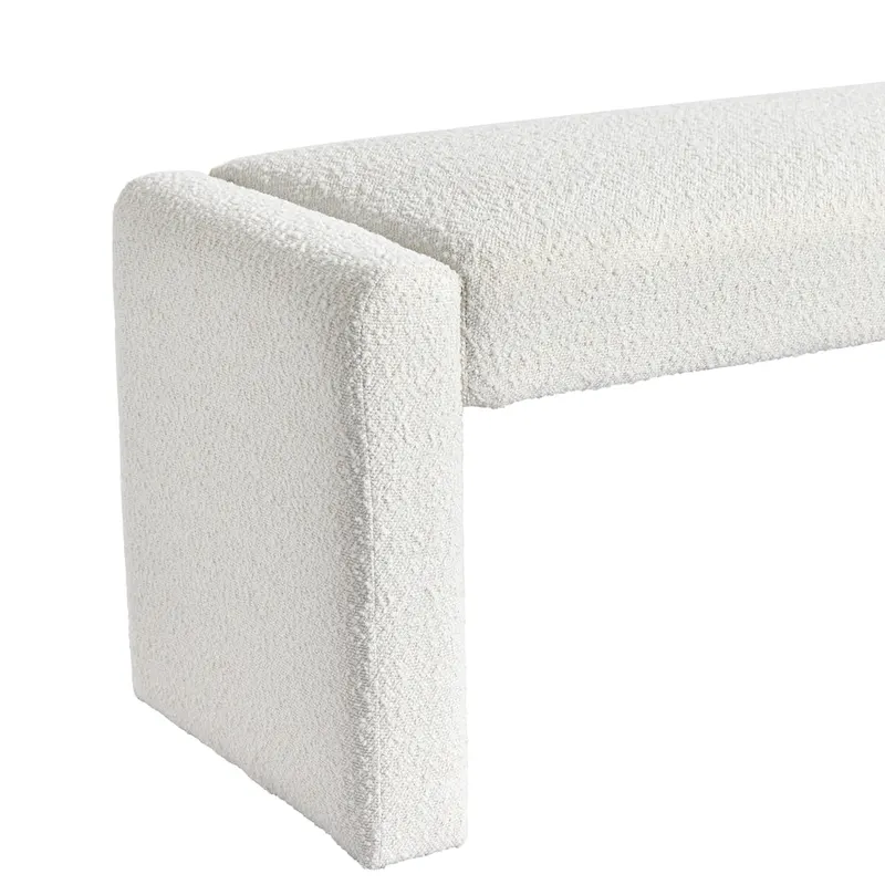 Couture 48 L Boucle Upholstered Dining Bench