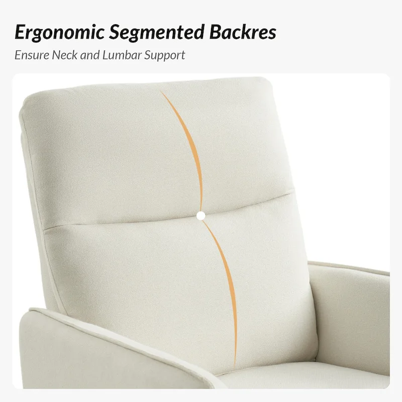 Curtis Rocker Swivel Recliner with Two Side Pockets by