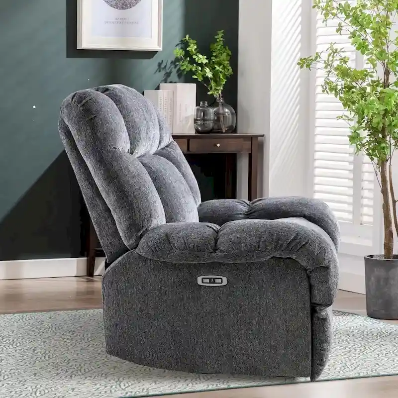 Chenille Power Standard Recliner Chair