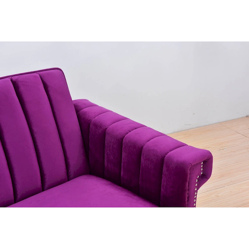 Legend Furniture Covertible Velvet Sofa Bed Sleeper