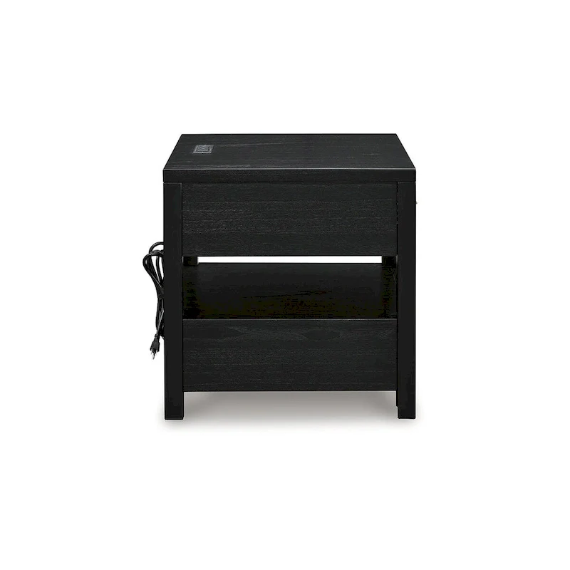 Winbardi Black End Table - 22W x 24D x 24H