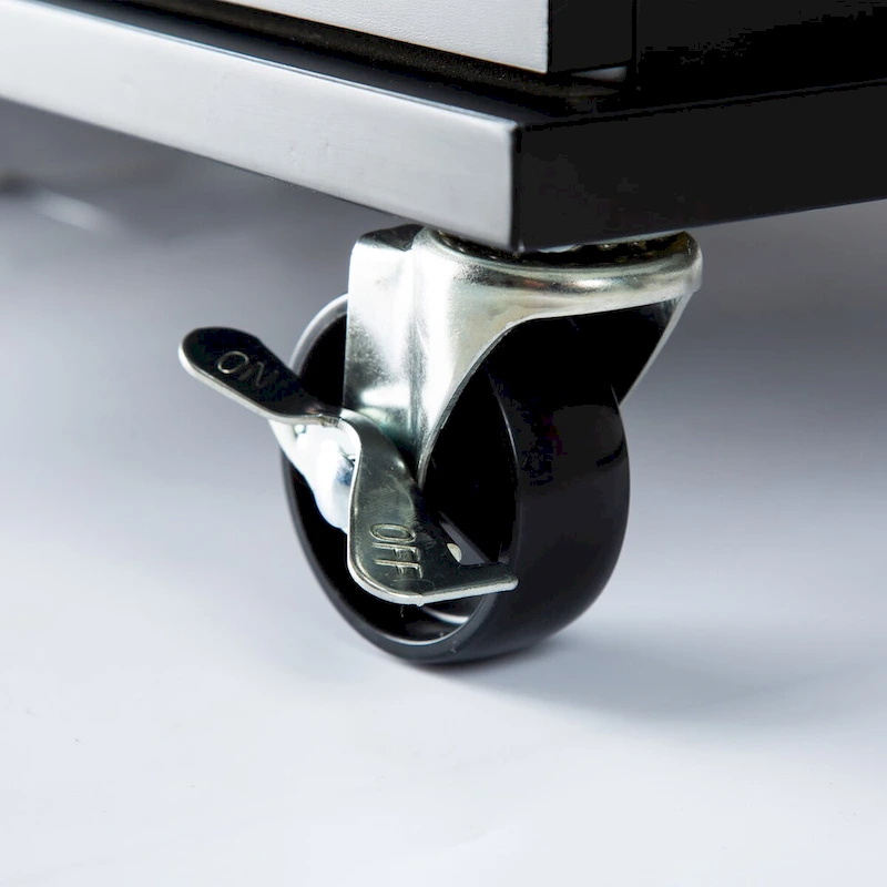 Mobile Kitchen Island & Kitchen Cart,With Extendable Rubber Wood Top and 3 Drawers - 53.93