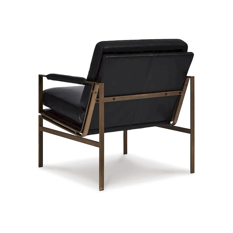 Signature Design by Ashley Puckman Mid Century Modern Leather Accent Chair - 29 W x 31.5 D x 34.25 H
