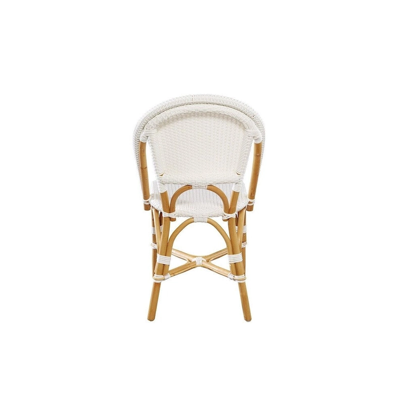 Leroy Rattan Dining Chair, White