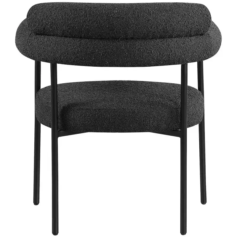 Meridian Furniture,Blake Boucle Fabric Dining Chair, Set of 2