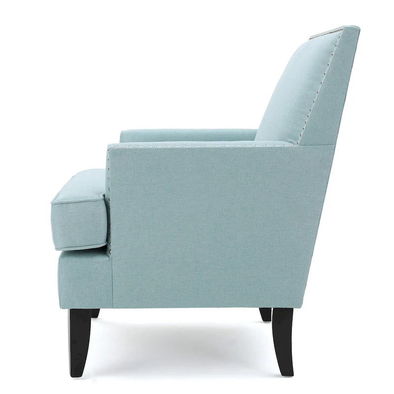 Tilla Studded Fabric Club Chair by Christopher Knight Home