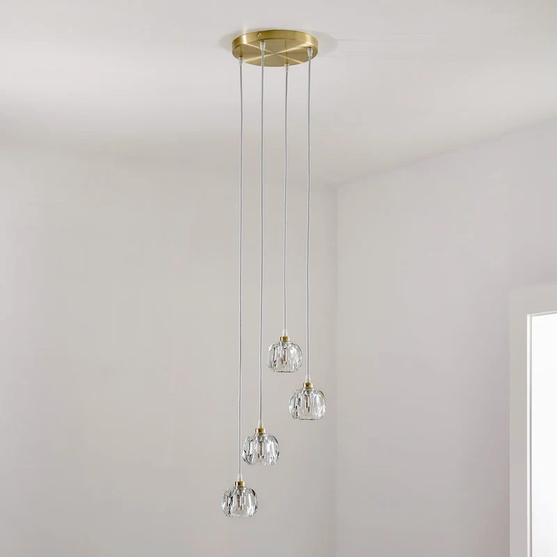 Galway Round Crystal LED Pendant / Chandelier by iNSPIRE Q Bold