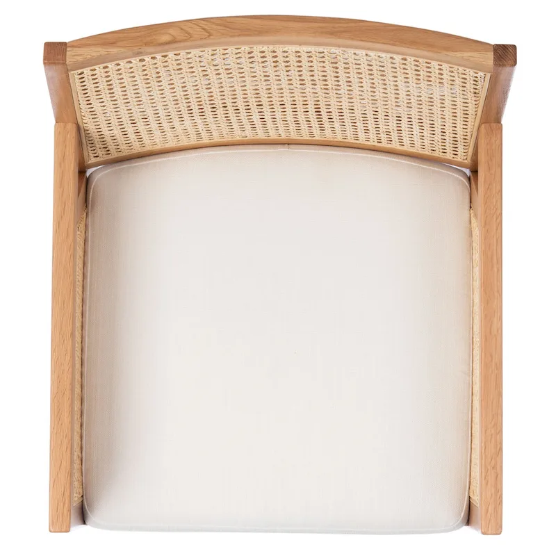 Couture Lupita Rattan Dining Chair - 21.9  W x 24.8  L x 33.9  H - 22Wx25Dx34H