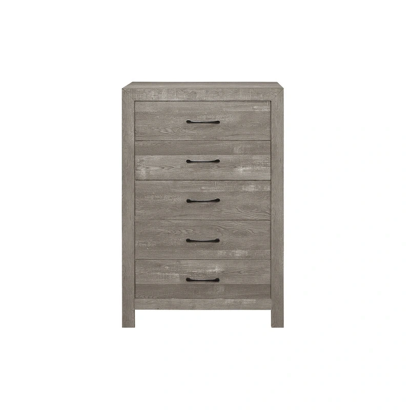 Tabina 3 Piece Gray Modern Panel Bedroom Set