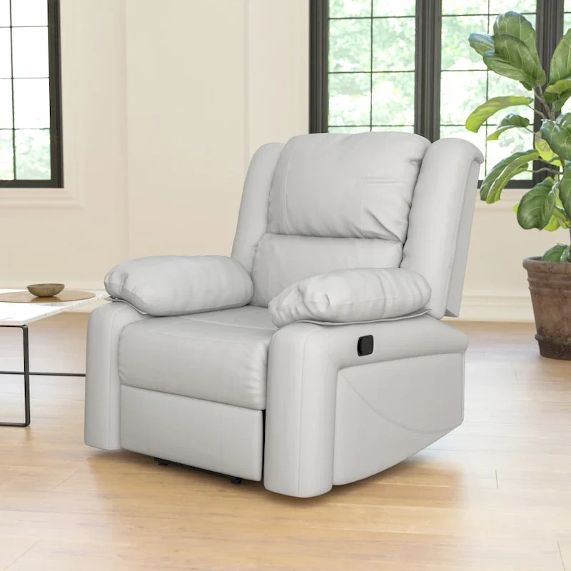Microfiber Pillow Back Recliner