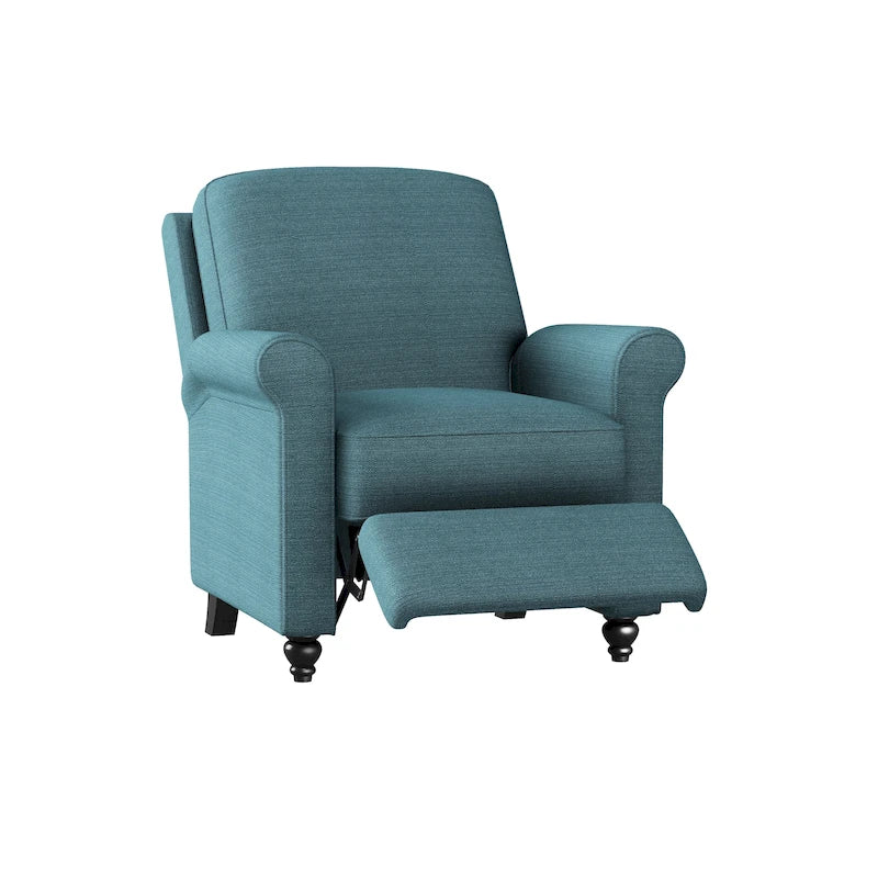 Caribbean Blue Push-back Recliner Chair