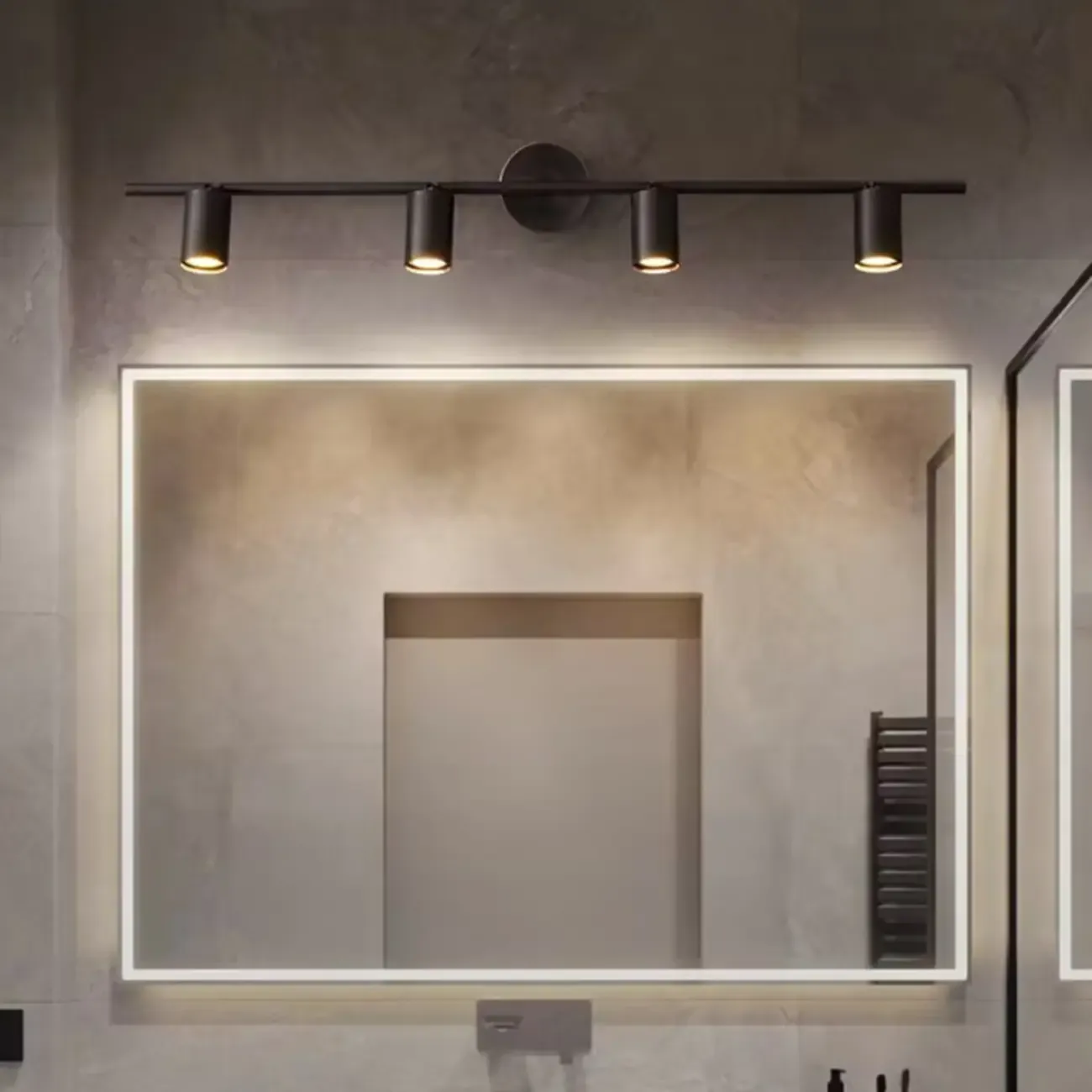 Minimalist Adjustable LED Cylinder Vanity Light Fixtures