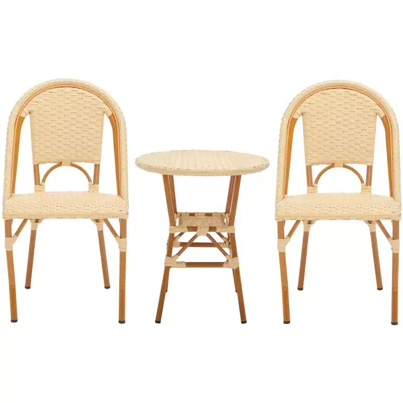 California 3 Piece Bistro Set - Indoor/Outdoor - PAT9505 - Safavieh