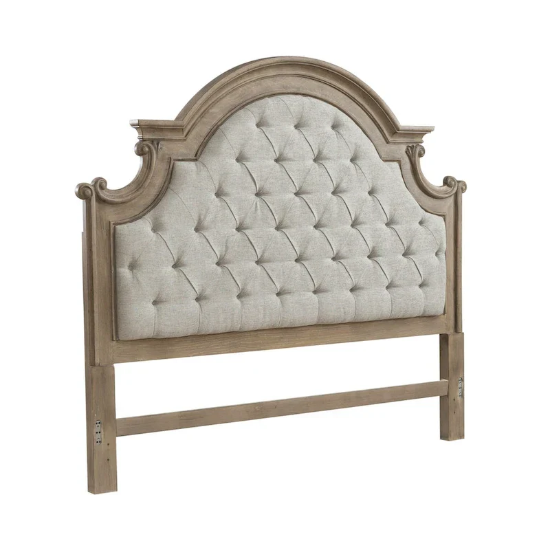 Queen Upholstered Panel Bed Headboard