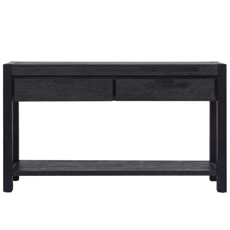 55.1 W Console Table with 2 Drawers and 1 Shelf - N/A