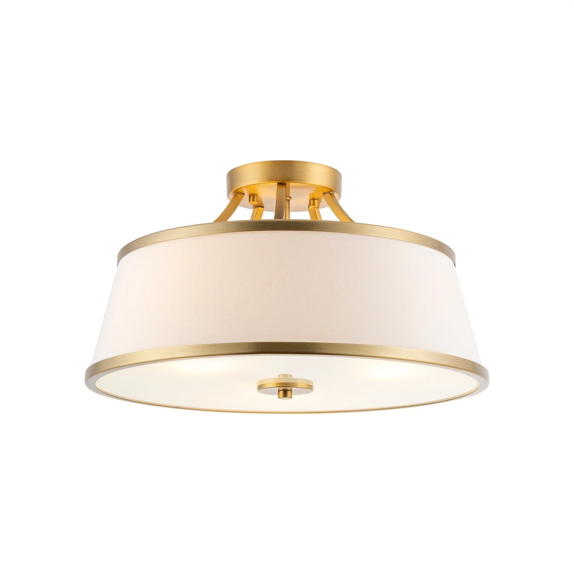Zoey 18 Modern 3-Light Semi-Flush Mount Ceiling Light