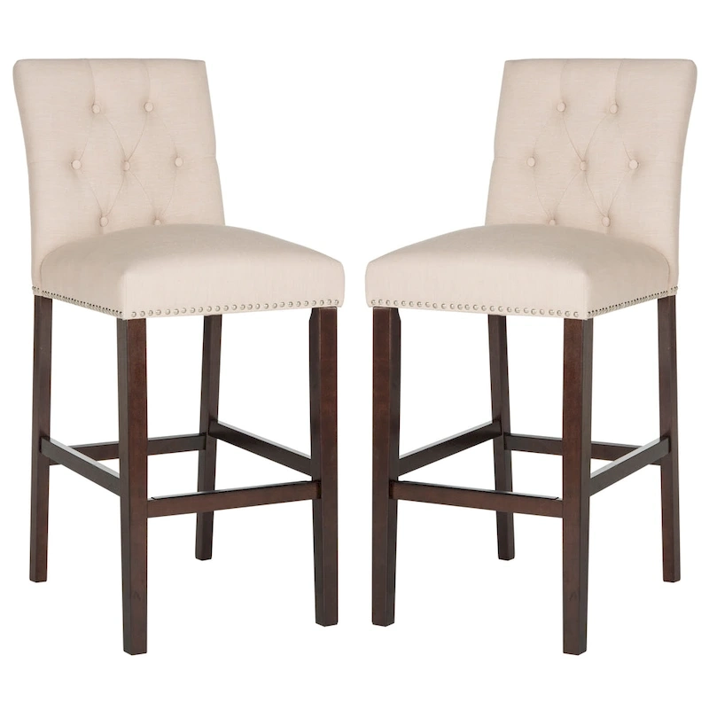 SAFAVIEH Jelka 31.5 Inch Bar Stool (Set of 2) - 19 x 20 x 44 - 19Wx23Dx44H