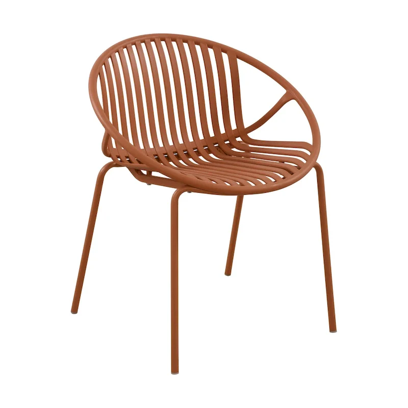 Patio Dining Chairs Stackable Chairs with Breathable Design