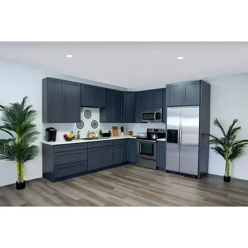 CASAINC 18 in. W x 24 in. D x 34.5 in. H Base Kitchen Cabinet with 3 Soft-Close Drawers  RTA Plywood Cabinets