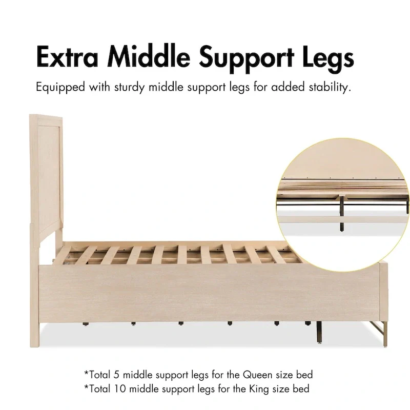 Furniture of America Drayden Transitional Oak Solid Wood 4-Piece Bedroom Set