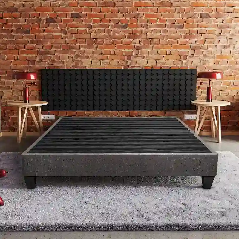 Speedy Fabric Platform Bed Frame, King