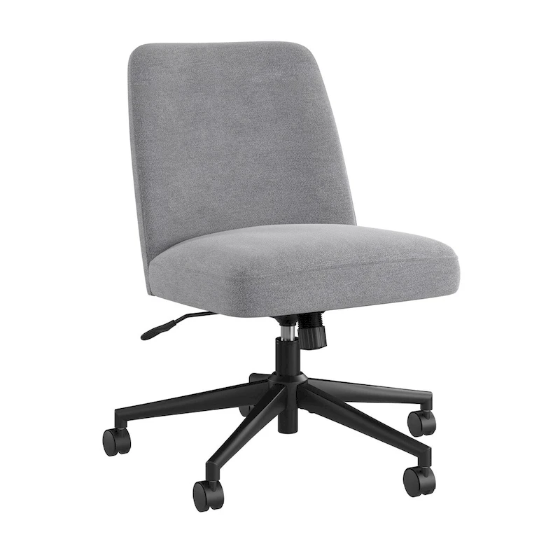 Bush Furniture Serenity Mid Back Armless Office Chair with Wheels