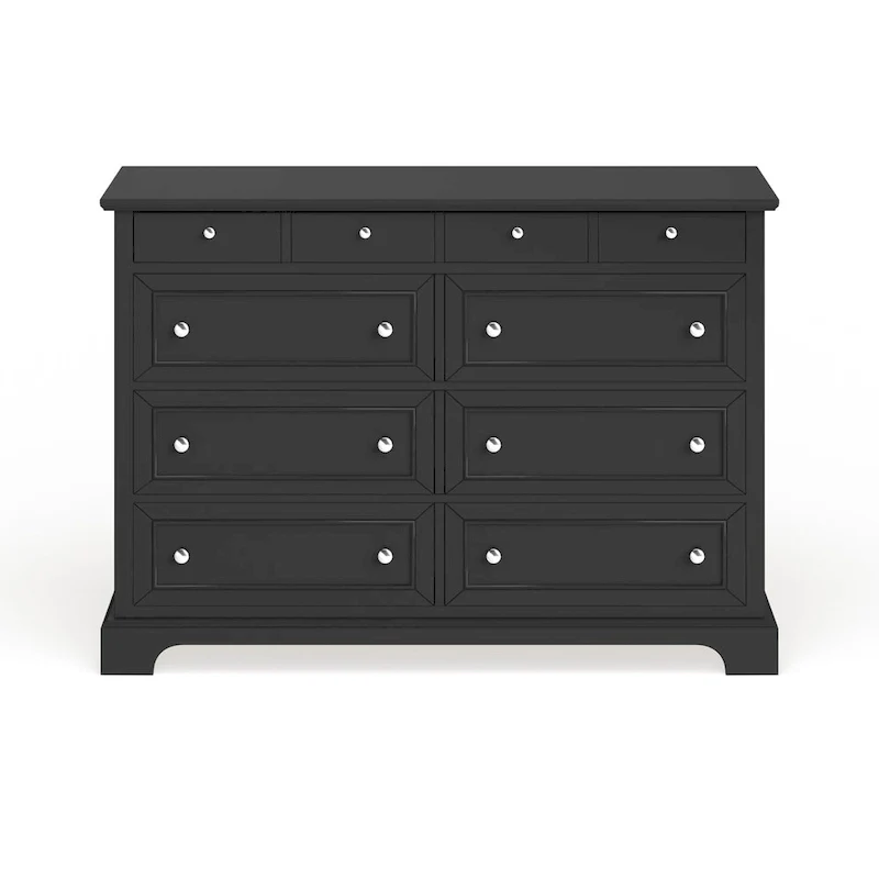 Bedford Black Wood Dresser and Optional Matching Mirror by Home Styles