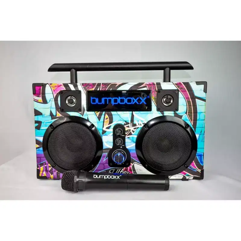 Refurbished: Bumpboxx Portable Bluetooth Speaker Ultra NYC Graffiti | Retro Boombox - Manufacturer Refurbished