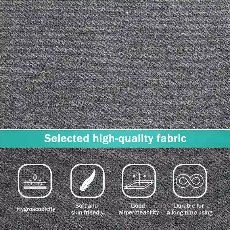 Modern 3-Piece Sectional Sofa, L Shape Upholstered Couch with 3 Pillows