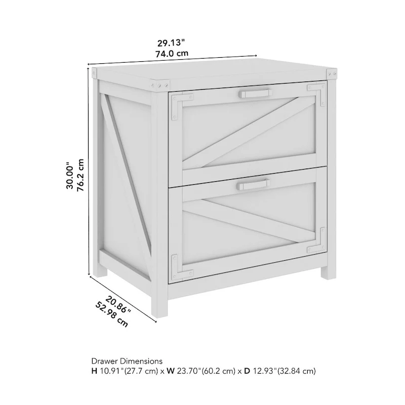 Knoxville 2 Drawer Lateral File Cabinet by Bush Furniture