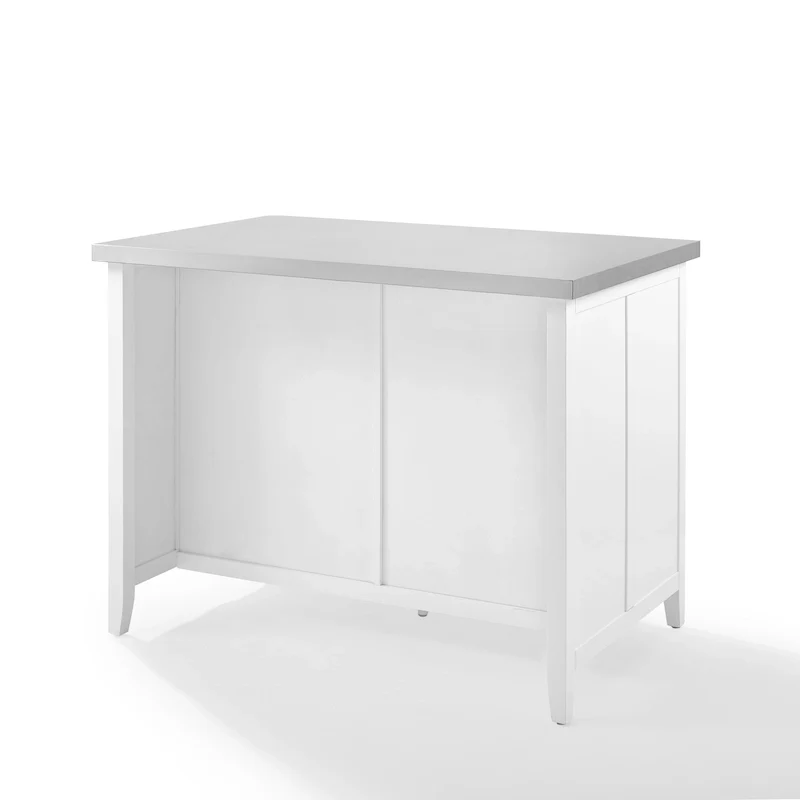 Crosley Silvia Stainless Steel Top Kitchen Island - 28d x 46w x 36.5h
