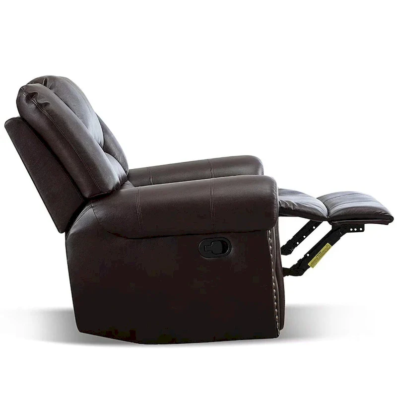 Overstuffed Manual Standard Recliner Chair Sofa